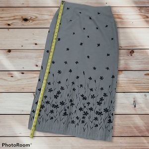 Freeport Studio Maxi Skirt Grey Black Size 10